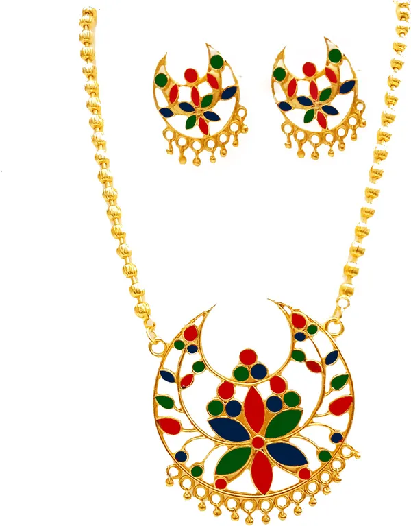 Assamese_Traditional_Multi_Colour_Junbiri_Jewellery_Set_For_Women